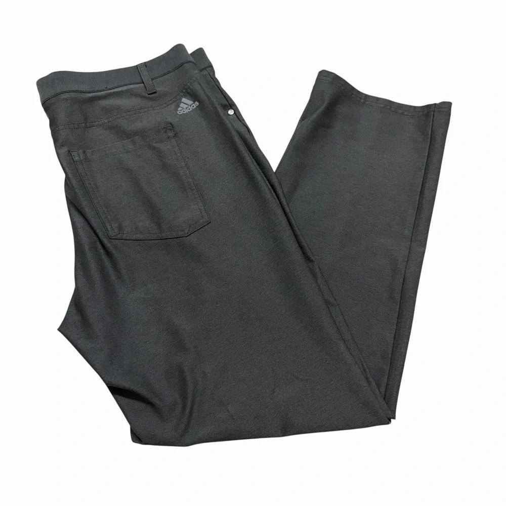 Adidas Golf Pants Mens Gray‎ Stretch Performance 5 Pocket Straight